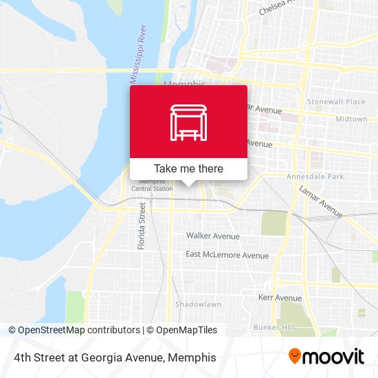 4th Street at Georgia Avenue map