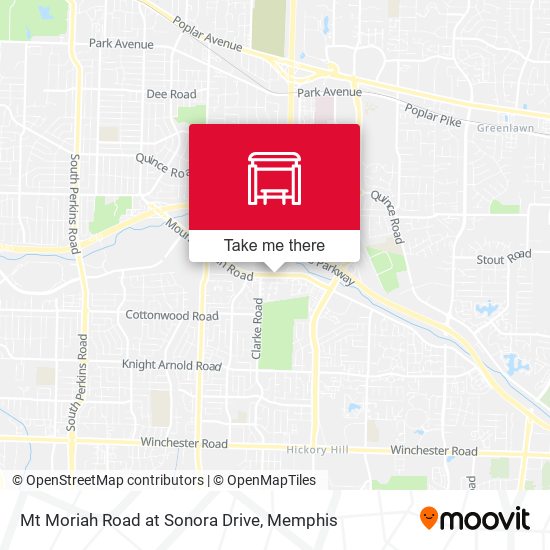 Mt Moriah Road at Sonora Drive map