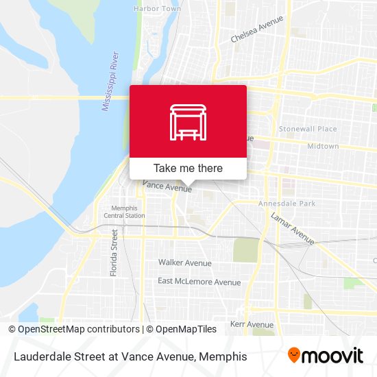 Lauderdale Street at Vance Avenue map