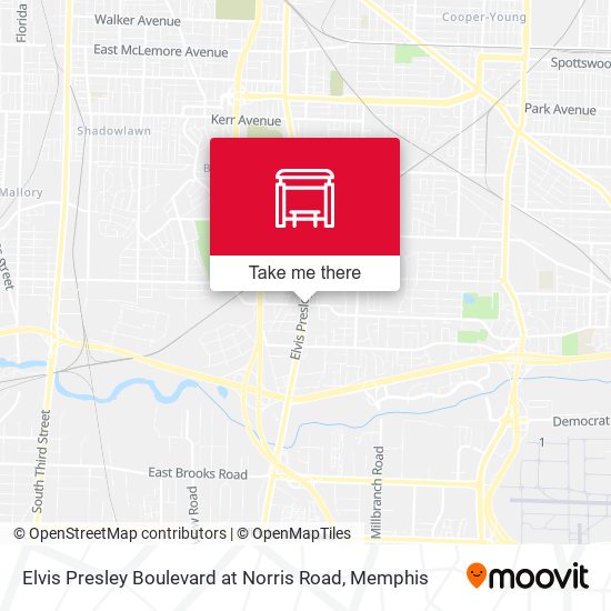 Elvis Presley Boulevard at Norris Road map