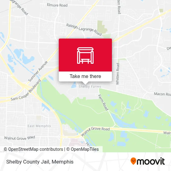 Shelby County Jail map