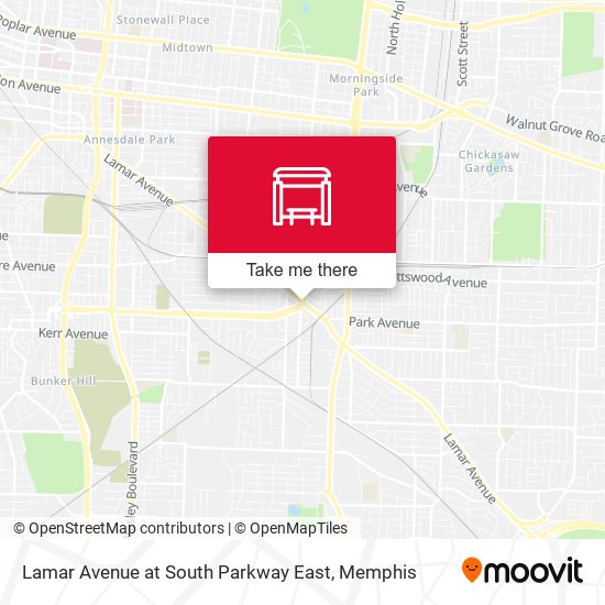 Lamar Avenue at South Parkway East map