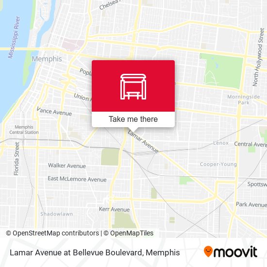 Mapa de Lamar Avenue at Bellevue Boulevard