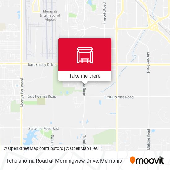 Tchulahoma Road at Morningview Drive map