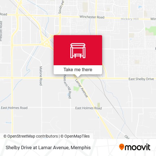 Shelby Drive at Lamar Avenue map