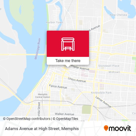 Mapa de Adams Avenue at High Street
