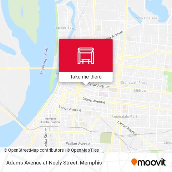 Adams Avenue at Neely Street map