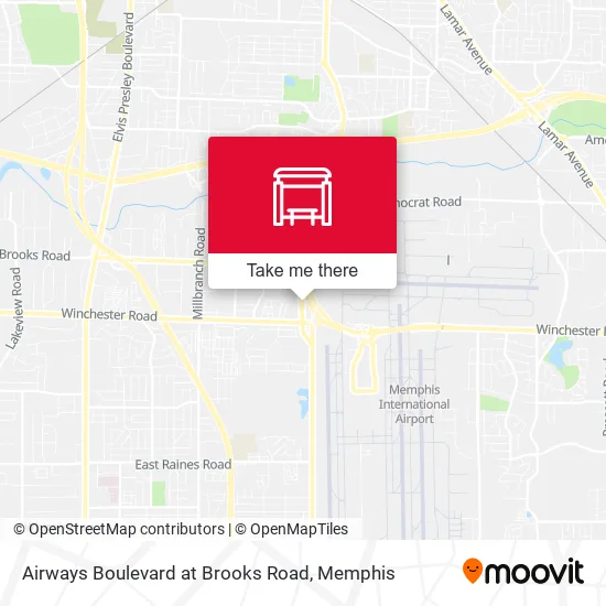 Mapa de Airways Boulevard at Brooks Road