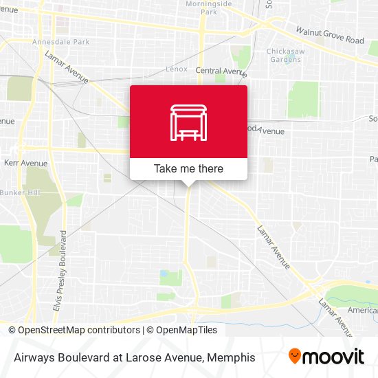 Mapa de Airways Boulevard at Larose Avenue