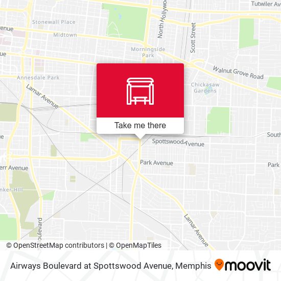Airways Boulevard at Spottswood Avenue map