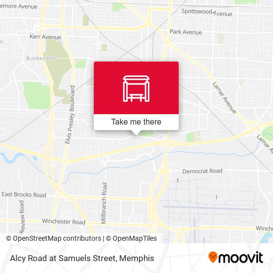 Alcy Road at Samuels Street map