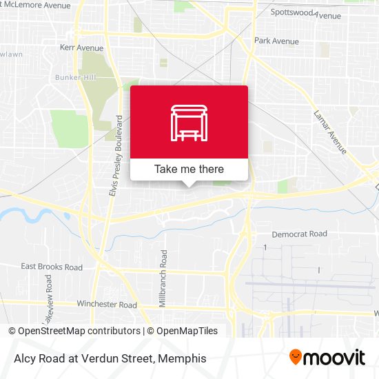 Alcy Road at Verdun Street map