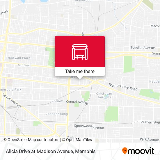 Alicia Drive at Madison Avenue map