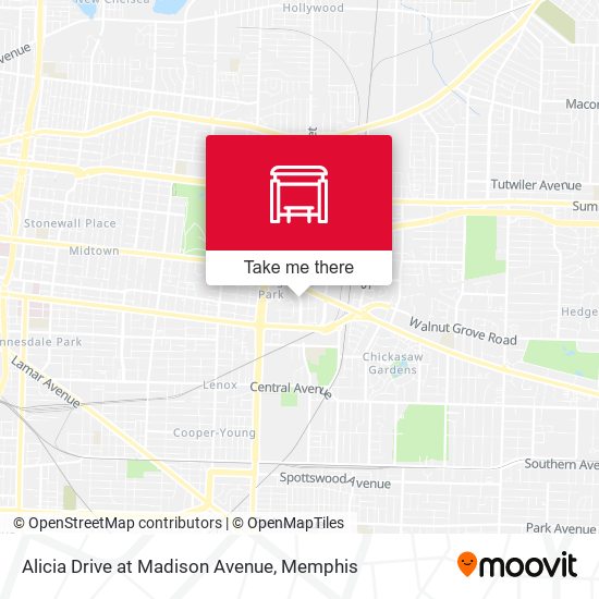 Alicia Drive at Madison Avenue map