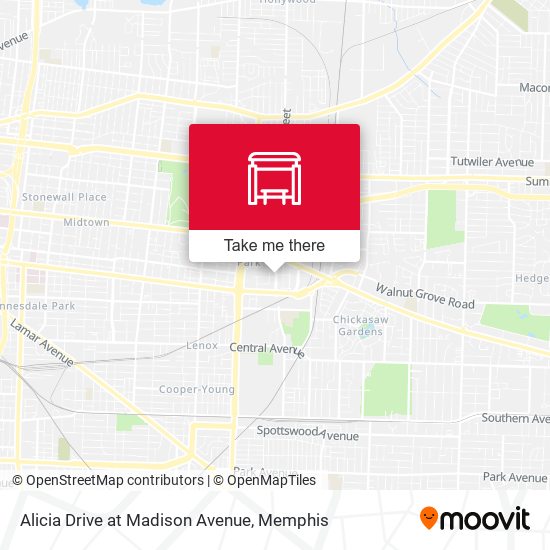 Alicia Drive at Madison Avenue map