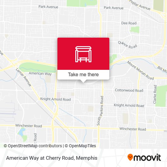 American Way at Cherry Road map