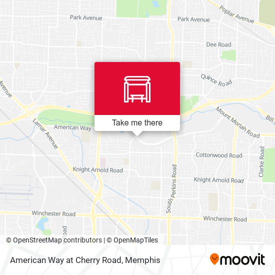 American Way at Cherry Road map