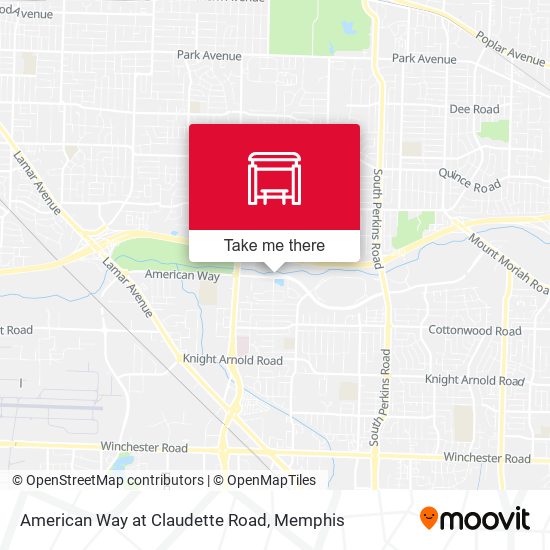 American Way at Claudette Road map