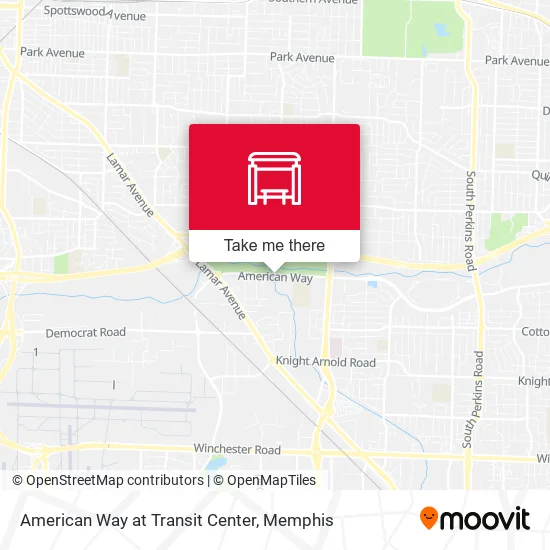 American Way at Transit Center map