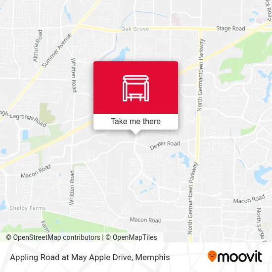 Appling Road at May Apple Drive map