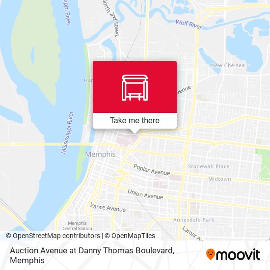 Mapa de Auction Avenue at Danny Thomas Boulevard