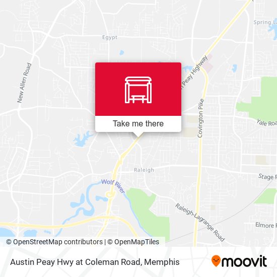 Austin Peay Hwy at Coleman Road map