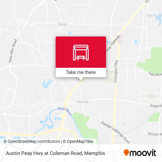 Mapa de Austin Peay Hwy at Coleman Road