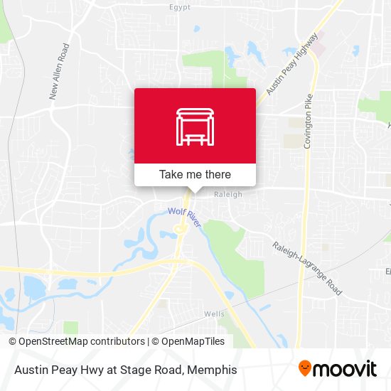 Mapa de Austin Peay Hwy at Stage Road