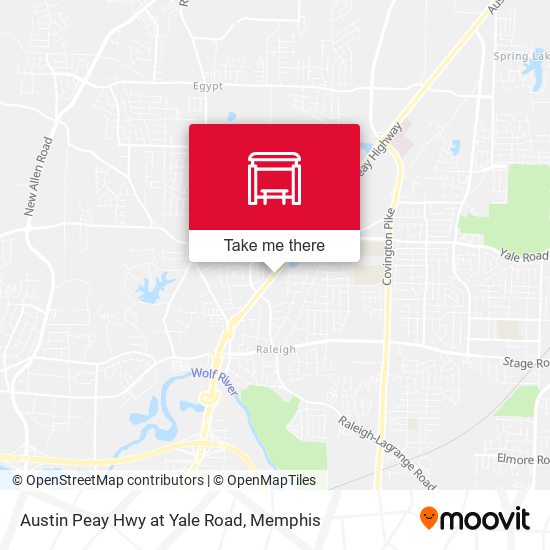 Austin Peay Hwy at Yale Road map