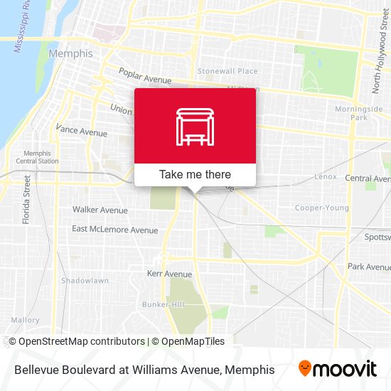 Mapa de Bellevue Boulevard at Williams Avenue