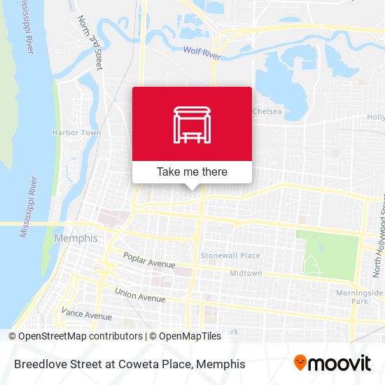 Mapa de Breedlove Street at Coweta Place