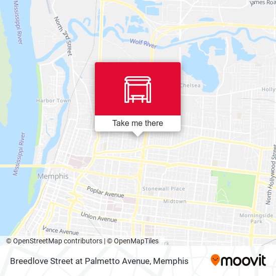 Mapa de Breedlove Street at Palmetto Avenue