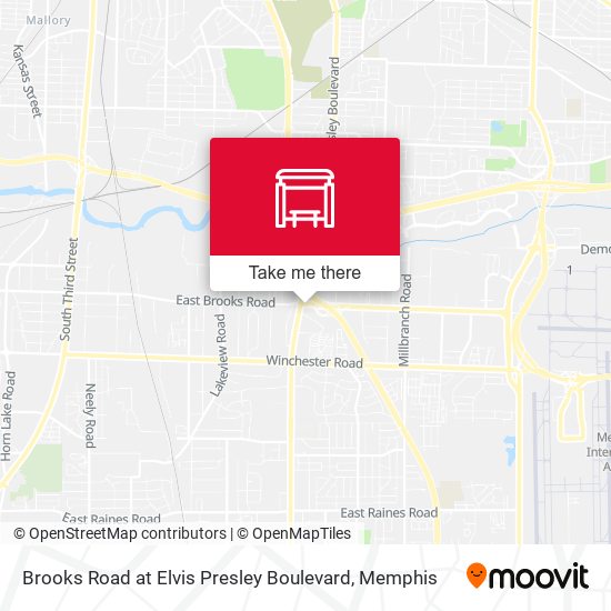 Mapa de Brooks Road at Elvis Presley Boulevard