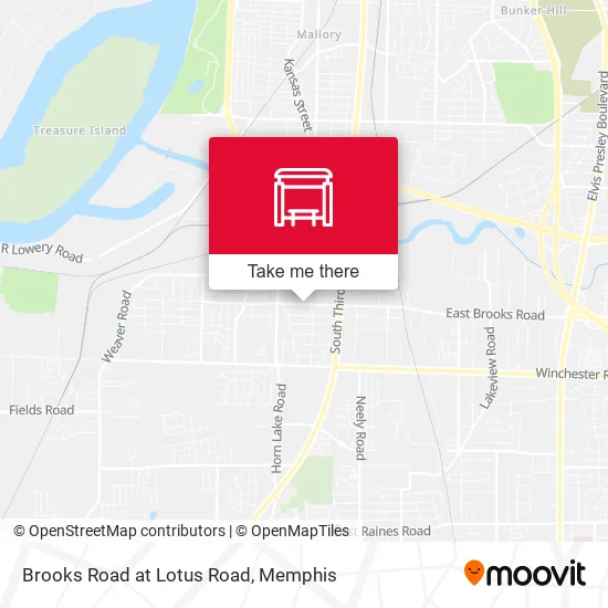 Mapa de Brooks Road at Lotus Road