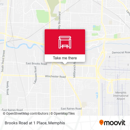 Brooks Road at 1 Place map
