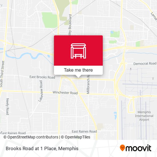 Brooks Road at 1 Place map