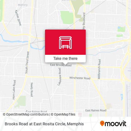 Brooks Road at East Rosita Circle map