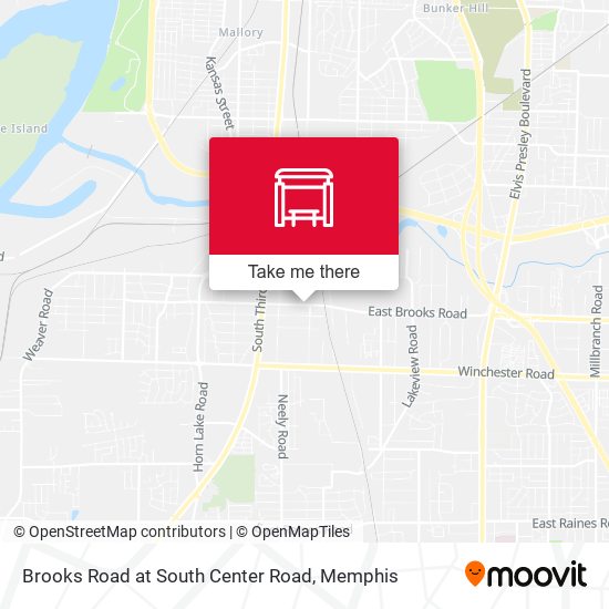Brooks Road at South Center Road map