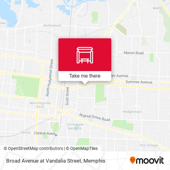Broad Avenue at Vandalia Street map