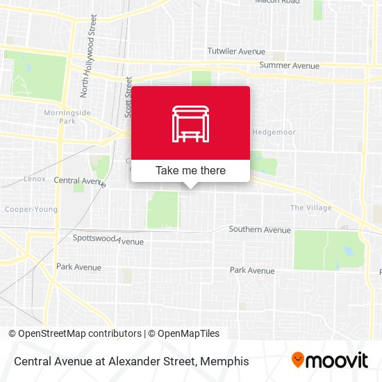 Central Avenue at Alexander Street map