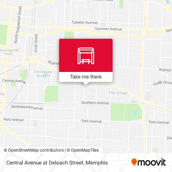 Central Avenue at Deloach Street map