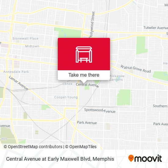 Central Avenue at Early Maxwell Blvd map
