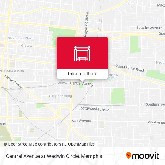 Mapa de Central Avenue at Wedwin Circle