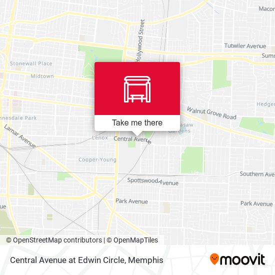 Mapa de Central Avenue at Edwin Circle