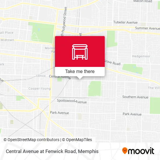 Central Avenue at Fenwick Road map