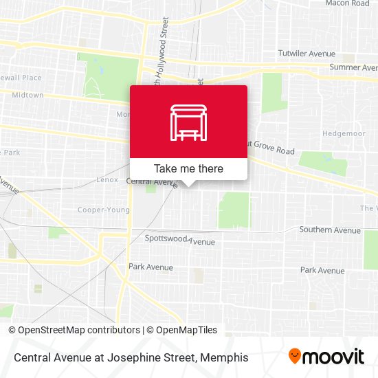 Central Avenue at Josephine Street map