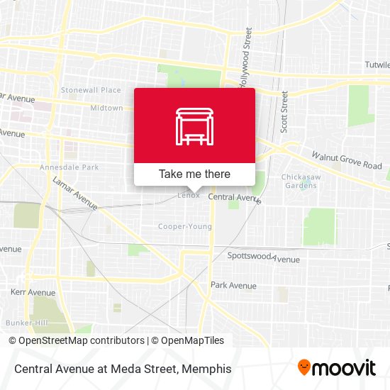 Central Avenue at Meda Street map