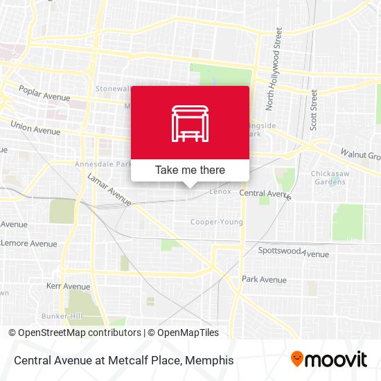 Mapa de Central Avenue at Metcalf Place