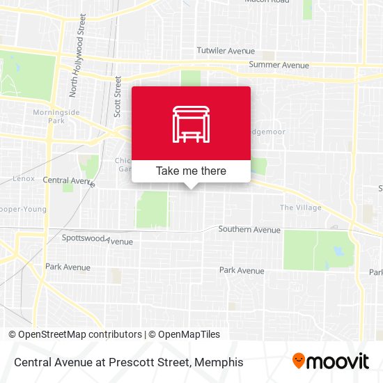 Central Avenue at Prescott Street map