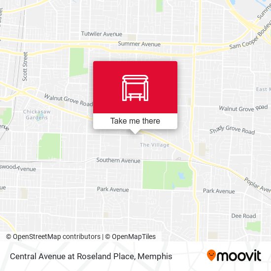 Central Avenue at Roseland Place map